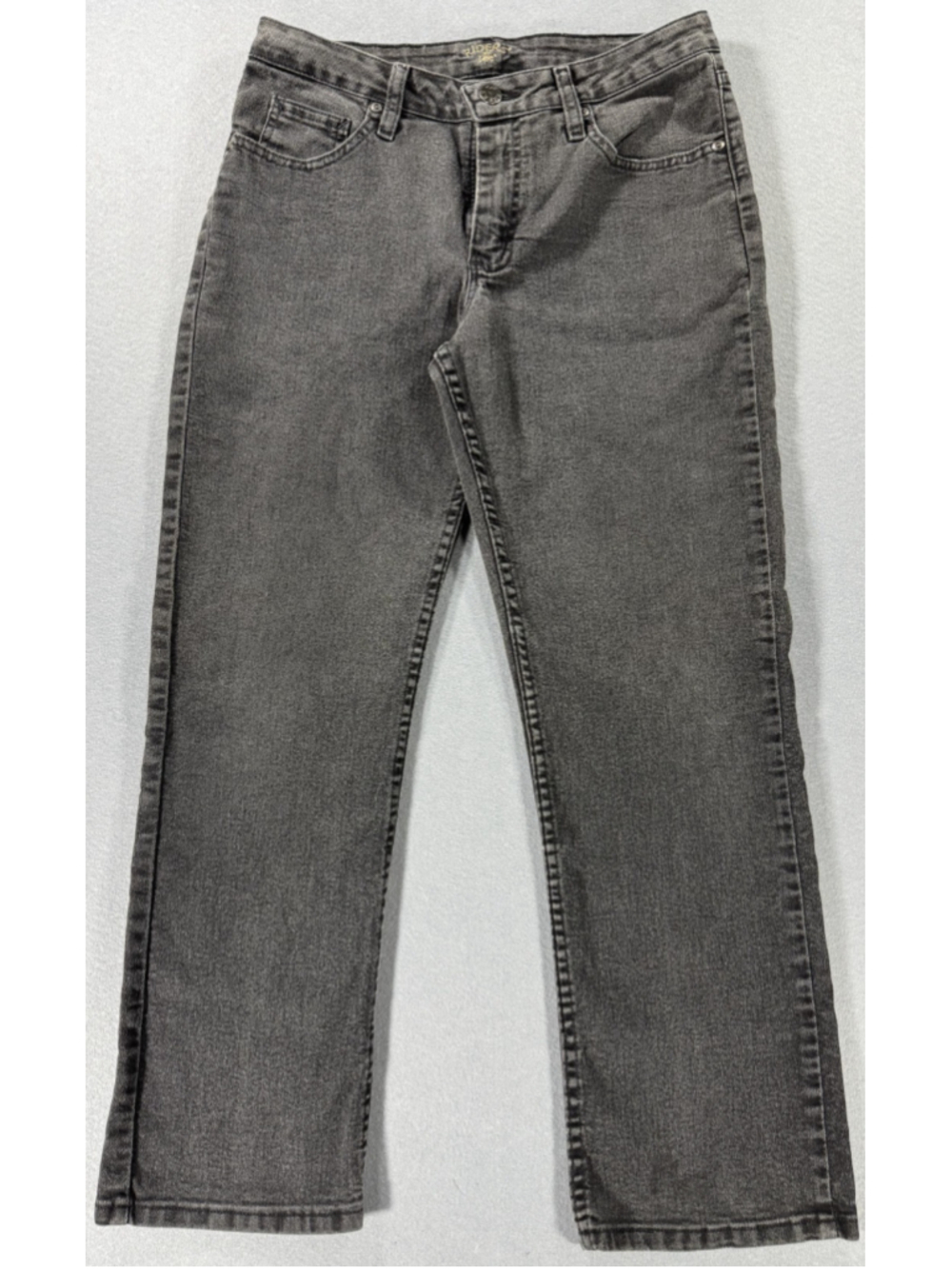 Lee Riders Women's Gray Straight Leg Jeans Size 8 Petite Manufactured in 2014